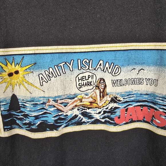 Jaws By Rock Rebel Short Sleeve Frontside Graphic Tee Small - Picture 4 of 5